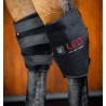 Paraginocchiere terapeutiche a luce LED rossa per garretti Horseware® Paio - Nero / nero
