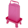 Abbeveratoio in plastica su piedistallo - Rosa