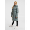 Cappotto lungo imbottito da bambino Horze Paloma - Verde balsamo