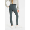 Leggings termici da bambino Horze Dea con grip completo - Verde balsamo