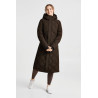 Cappotto trapuntato lungo da donna Gem Waxy B Vertigo - Caffè turco