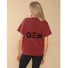 Maglietta GEM Eclair - Bordeaux / logo nero