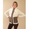 Giacca imbottita Charlie GEM Equitation - Ecru / leopardato