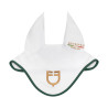 Cuffietta in tessuto tecnico Equestro X FISE 100 - Bianco / verde salvia profondo