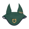 Cuffietta in tessuto tecnico Equestro X FISE 100 - Verde salvia profondo / blu foresta