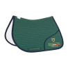 Sottosella salto con logo ricamato Equestro X FISE 100 - Verde salvia profondo / blu foresta