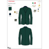 Giacca uomo concorso tre bottoni Equestro X FISE 100 - Verde salvia profondo / blu foresta