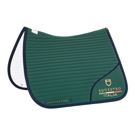 Sottosella dressage con logo ricamato Equestro X FISE 100