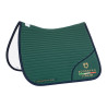 Sottosella dressage con logo ricamato Equestro X FISE 100 - Verde salvia profondo / blu foresta