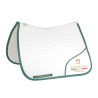 Sottosella dressage con logo ricamato Equestro X FISE 100 - Bianco / verde salvia profondo