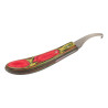 COLTELLO PER UNGHIE CON LAMA DRITTA - Rosso / giallo