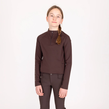 Aubrion Equestrian strato base invernale a maniche lunghe per giovane cavaliere