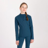 Aubrion Equestrian strato base invernale a maniche lunghe per giovane cavaliere - Blu estate