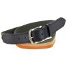 Cintura Covalliero AH26 - Verde foresta / beige / arancione