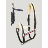 Capestro e lunghina Tommy Hilfiger Equestrian Yale con pelliccia - Verde mimetico