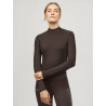 Maglia a collo alto Tommy Hilfiger Equestrian Ava da donna - Cacao