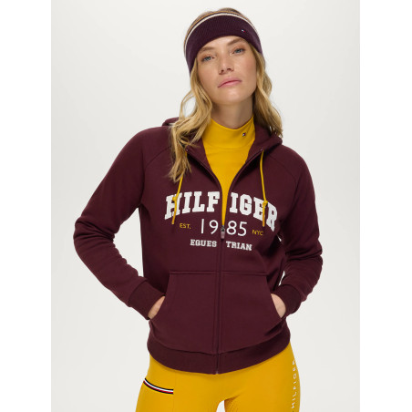 Felpa con zip da donna Mills Tommy Hilfiger Equestrian
