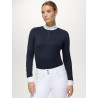 Camicia da gara da donna Monica con strass Tommy Hilfiger Equestrian - Cielo del deserto