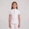 Camicia da concorso ragazza classica maniche corte glitter Rosa antico taglia 160 bambino - Bianco
