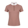 Camicia da concorso ragazza classica maniche corte glitter Rosa antico taglia 160 bambino - Rosa antico