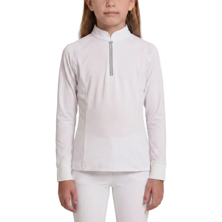 Camicia da concorso ragazza classica maniche lunghe glitter Rosa antico taglia 160 bambino