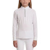 Camicia da concorso ragazza classica maniche lunghe glitter Rosa antico taglia 160 bambino - Bianco