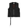 Gilet airbag con protezione posteriore per bambini sopra 25 Kg Equestro bambino - Nero