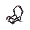 Capezzina in cuoio Manchester Hobby Horsing HKM - Nero / fucsia