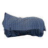 Coperta highneck HKM Norwich 600D fodera liscia - Blu / quadretti