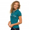 Polo da donna Altamira Flags & Cup - Blu smeraldo