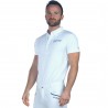 Polo da uomo Cartago maniche corte Flags & Cup - Bianco