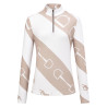 Top HV Polo Gwenny da donna con stampa - Gesso