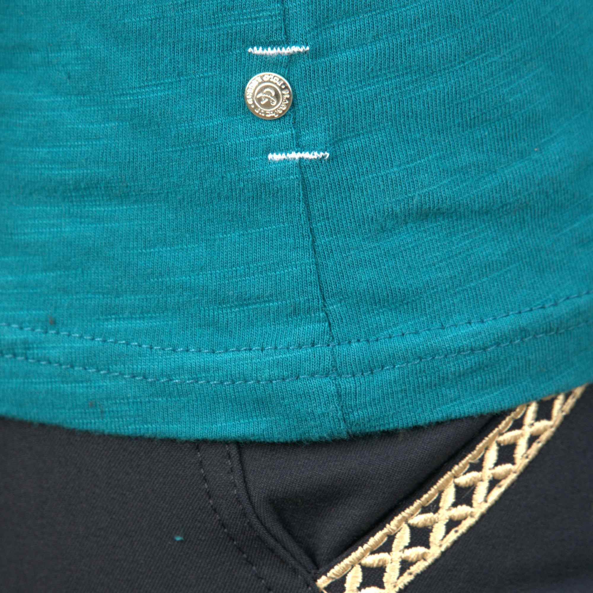 T-Shirt Donna Ocana Flags & Cup Blu smeraldo