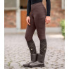 Leggings da equitazione termici ELT Rica in pile bouclé da donna - Mogano