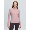 Pile con collo con zip LeMieux Frances da donna - Rosa canina