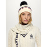 Beanie Dean con pompon Tommy Hilfiger Equestrian - Ecru
