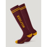 Calze da equitazione a coste Tommy Hilfiger Equestrian - Bordeaux intenso