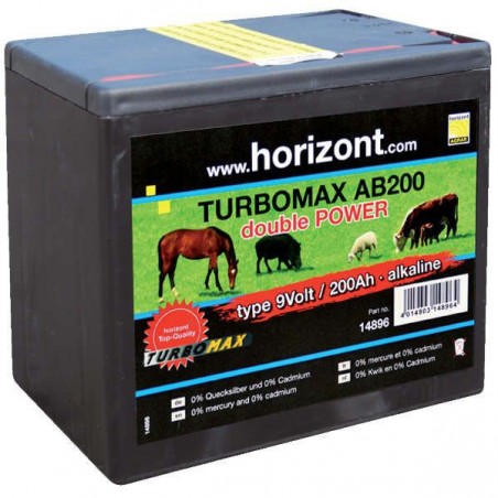 Batteria Horizont Turbomax AB200 9 V - 200 Ah
