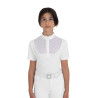 Polo da concorso bambina con tulle Equestro bambino - Bianco