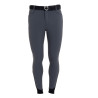 Pantaloni uomo slim fit con grip al ginocchio Equestro - Asfalto