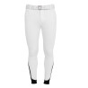 Pantaloni uomo slim fit con grip al ginocchio Equestro - Bianco