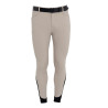 Pantaloni uomo slim fit con grip al ginocchio Equestro - Ciottolo