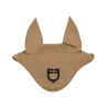 Cuffietta in tessuto tecnico con logo a contrasto Equestro - Marrone tabacco / nero