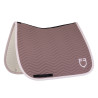Sottosella da dressage con trapuntatura a onde Equestro - Antler / viola feltro