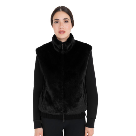 Smanicato donna in pelliccia sintetica Equestro