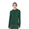 Felpa donna in pile con zip Equestro - Boschetto di pini