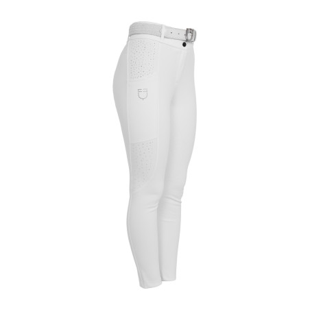 Pantaloni donna vita alta full grip con strass Equestro