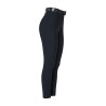 Pantaloni donna vita alta full grip con strass Equestro - Nero