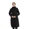 Softshell lungo donna con apertura posteriore Equestro - Nero