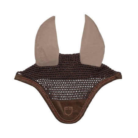 Cuffietta con lavorazione crochet e strass Equestro
